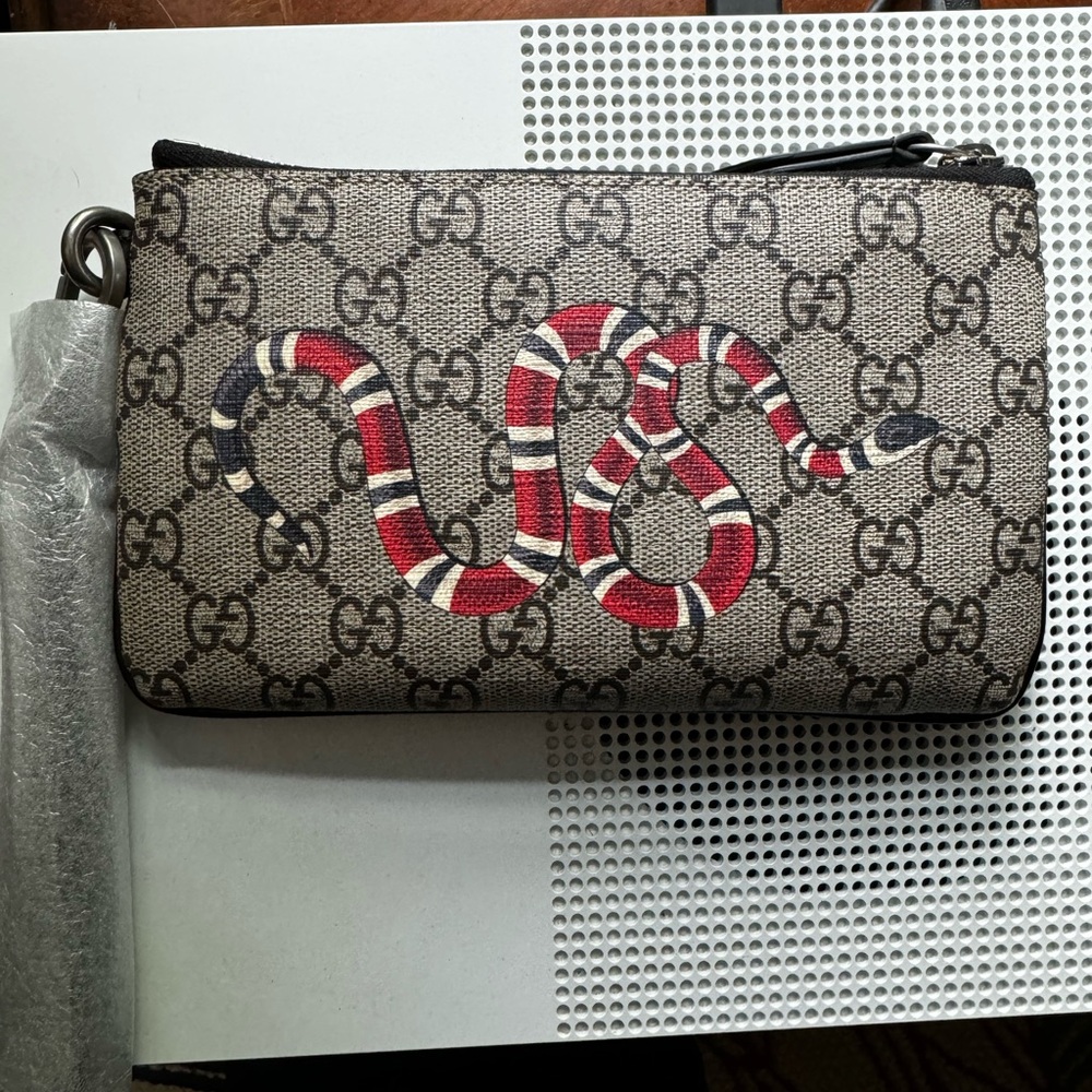 Gucci Lim.Ed. Monogram Snake Wristlet